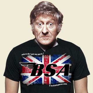 Tee Shirt, BSA on Distressed British Flag