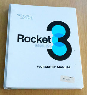 Factory Workshop Manual BSA A75 Rocket 3