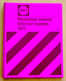 Factory Workshop Manual BSA A65 1971-2