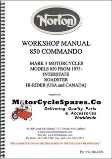 Factory Workshop Manual Norton Commando Mk3 1975