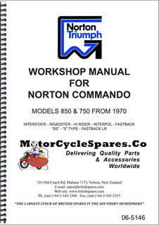 Factory Workshop Manual Norton Commando 1970-74