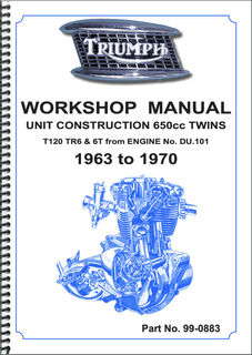 Factory Workshop Manual Triumph 650 Twins 1963-70