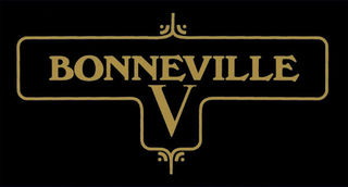 Decal, Bonneville V, Sidecover,1972-73, Gold on Clear