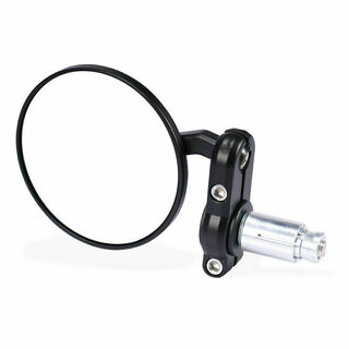Bar-End Mirror, Round, Black