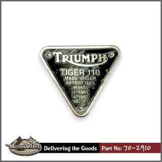 70-2910 Patent Plate