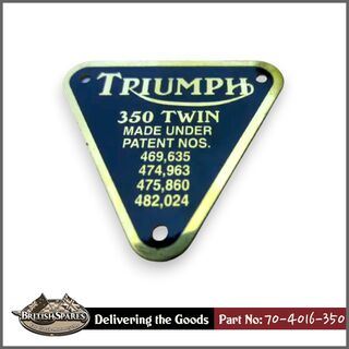 70-4016-350 Patent Plate