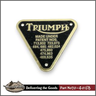 70-4016B Patent Plate