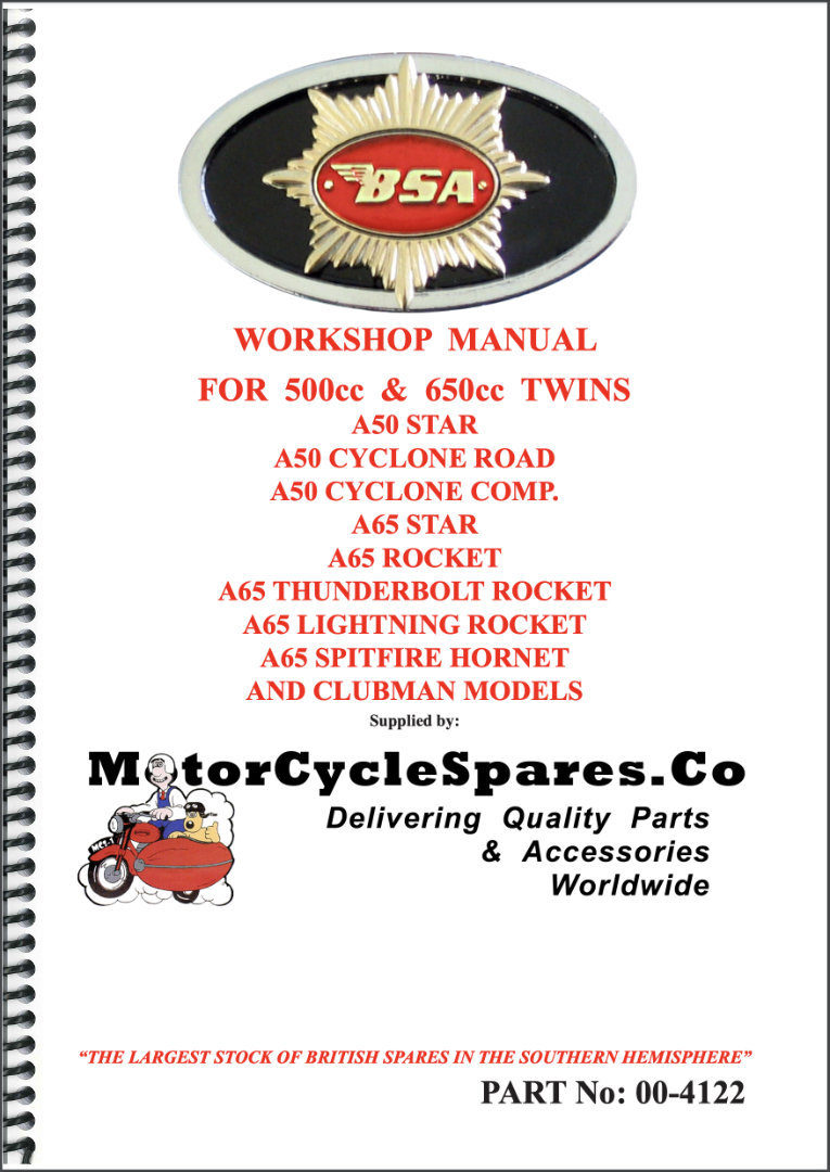 Factory Workshop Manual BSA A50 & A65 1962-65