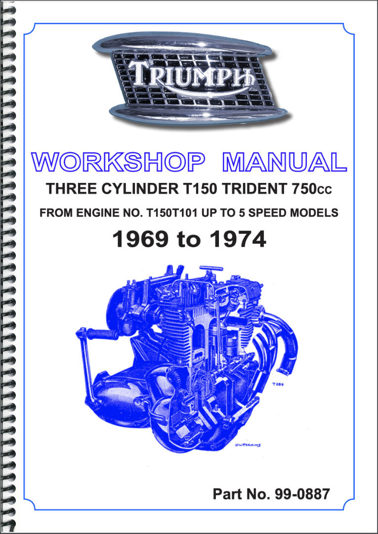 Factory Workshop Manual Triumph Trident T150 1969-74