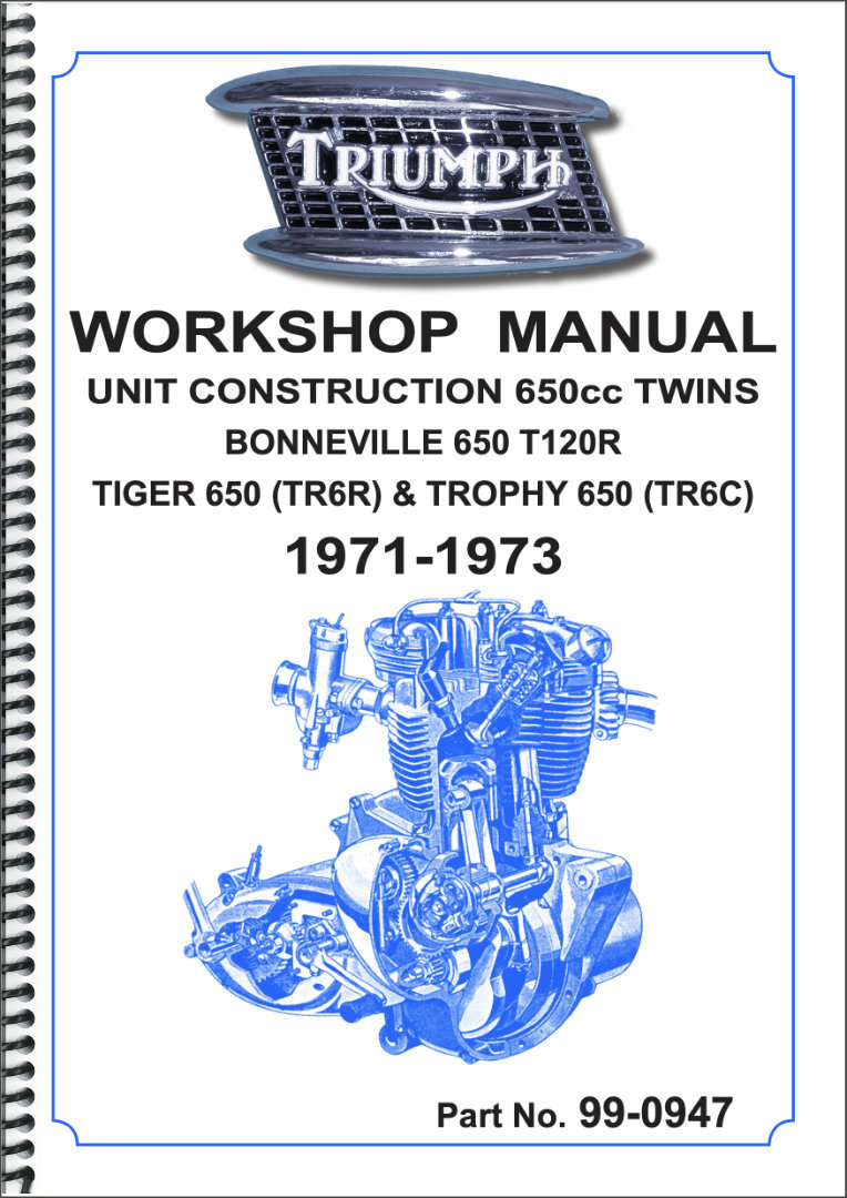 Factory Workshop Manual Triumph 650 Twins 1971-73