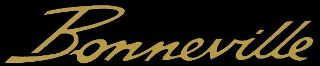 Decal, Bonneville, Script, Gold on Clear