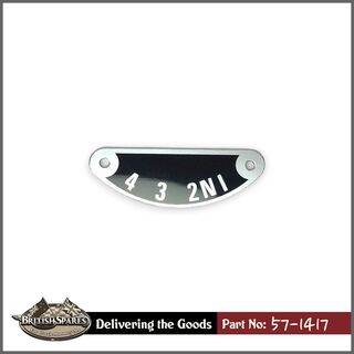57-1417 Indicator Plate