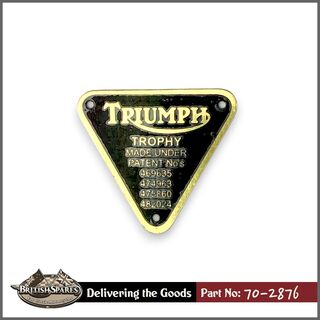 70-2876 Patent Plate